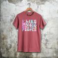 I Like Music More Than People Introvert Musician Retro Men's Comfort Colors T-Shirt Crimson