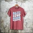 Next Stop High School Elementary School Graduation 2025 Men's Comfort Colors T-Shirt Crimson