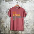 No My Car Isn't Done Yet Garage Car Mechanic Dad Men Men's Comfort Colors T-Shirt Crimson