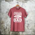 Not The Stepdad Dad That Stepped Up Fathers Day 2025 Men's Comfort Colors T-Shirt Crimson