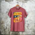 Im This Old Retro 80s 90s VHS Cassette Floppy Disk Nostalgia Men's Comfort Colors T-Shirt Crimson