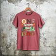 One Happy Dad Camper 1st Birthday Boy Camping Bear Men's Comfort Colors T-Shirt Crimson