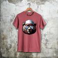 Papa Bear Face Cool Dad Style Retro Fathers Day Daddy Bear Men's Comfort Colors T-Shirt Crimson
