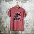 Too Peopley Outside Introvert Quote Men's Comfort Colors T-Shirt Crimson