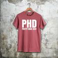 PHD Pretty Huge Debt Doctoral Degree PHD Graduation Men's Comfort Colors T-Shirt Crimson