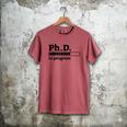 PhD In Progress Graduation Progress Bar Shirt Men's Comfort Colors T-Shirt Crimson