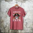 Pirate Papa Skull Family Matching Costume Dad Grandpa Men Men's Comfort Colors T-Shirt Crimson