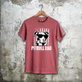 Pitbull Dad Men Pitbull Lover For Dog Dad American Flag Men's Comfort Colors T-Shirt Crimson