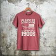 Please Be Patient I'm From The 1900s Sarcastic Saying Men's Comfort Colors T-Shirt Crimson