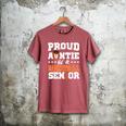 Proud Auntie Of a Basketball Senior 2026 Graduation Gifts Men's Comfort Colors T-Shirt Crimson