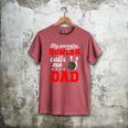 Proud Bowling Dad Of A Bowler Dad Bowling Father Men's Comfort Colors T-Shirt Crimson