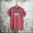 Proud Cheer Dad My Favorite Cheerleader Calls Me Dad Purple Men's Comfort Colors T-Shirt Crimson