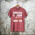 Proud Cousin Of a Football Senior 2026 Graduation Gifts Men's Comfort Colors T-Shirt Crimson