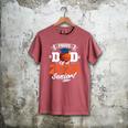 Proud Dad Of A 2026 Senior Basketball Graduation Men's Comfort Colors T-Shirt Crimson