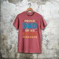 Proud Dad Of An Official Teenager 13th Birthday Family Men's Comfort Colors T-Shirt Crimson