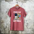 Proud Dad Of The Toughest Boy Autism Awareness Father Autism Men's Comfort Colors T-Shirt Crimson Proud Dad Of The Toughest Boy Autism Awareness Father Autism Men's Comfort Colors T-Shirt Crimson