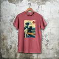 Pug Japanese Kanagawa Wave Surfing Japan Mom Dad Kids Men's Comfort Colors T-Shirt Crimson