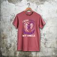 Purple In Memory Of My Uncle Pancreatic Cancer Awareness Men's Comfort Colors T-Shirt Crimson Purple In Memory Of My Uncle Pancreatic Cancer Awareness Men's Comfort Colors T-Shirt Crimson