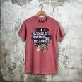 I Would Rather Be Reading Bookworm Book Lover Librarian Kids Men's Comfort Colors T-Shirt Crimson