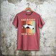 Retro Fat Chonk Dad Tee Cat Daddy To A Fatty Men's Comfort Colors T-Shirt Crimson Retro Fat Chonk Dad Tee Cat Daddy To A Fatty Men's Comfort Colors T-Shirt Crimson