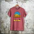 Retro Ice Cream Drip Softball Dad Game Day Dad Father's Day Men's Comfort Colors T-Shirt Crimson