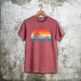 Retro Sasquatch Lover Doxie Wiener Dog Walker Bigfoot Walking a Dog Dachshund Weiner Dog Dad Weenie Small Men's Comfort Colors T-Shirt Crimson