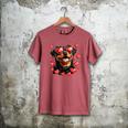 Rottweiler Heart Glasses Cute Rottie Dog Lover Mom Dad Kids Men's Comfort Colors T-Shirt Crimson