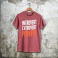 Sarcastic Introvert Extrover Pervert Men's Comfort Colors T-Shirt Crimson