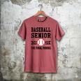 Senior Class Of 2025 Baseball Senior Night Graduation Party Men's Comfort Colors T-Shirt Crimson