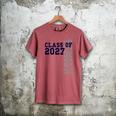 Senior Class Of 2027 Graduation Year High School & College Men's Comfort Colors T-Shirt Crimson