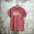 Senior Graduation Class Of 2023 Aunt Senior Tie Dye Men's Comfort Colors T-Shirt Crimson