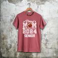 Senior Mom Class Of 2024 Football Proud Mom Graduation Men's Comfort Colors T-Shirt Crimson