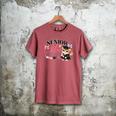 Senior Mom Class Of 2027 Cute Cat Graduation Pink Bows Girls Men's Comfort Colors T-Shirt Crimson