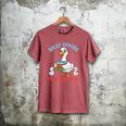 Silly Goose With Books Teacher Club School Educator Men's Comfort Colors T-Shirt Crimson Silly Goose With Books Teacher Club School Educator Men's Comfort Colors T-Shirt Crimson