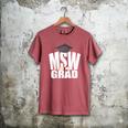 Social Work MSW Graduation Masters Degree Worker 2020 Men's Comfort Colors T-Shirt Crimson