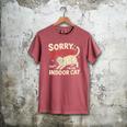 Sorry I Can't Go I'm An Indoor Cat Introvert Cat Owner Men's Comfort Colors T-Shirt Crimson Sorry I Can't Go I'm An Indoor Cat Introvert Cat Owner Men's Comfort Colors T-Shirt Crimson