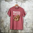 Sorry Got Plans Bigfoot Dad Humor Sasquatch Sayings Men's Comfort Colors T-Shirt Crimson