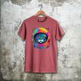 Space Cat Mom Cat Dad Men Women Kids Astronaut Space Men's Comfort Colors T-Shirt Crimson