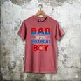 Spider Web Birthday Party Dad Of The Birthday Boy Men's Comfort Colors T-Shirt Crimson