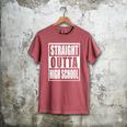 Straight Outta High School Graduation Apparel For Seniors Men's Comfort Colors T-Shirt Crimson