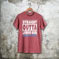 Straight Outta Junior High School Graduation Class Of 2022 Men's Comfort Colors T-Shirt Crimson