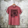 Straight Outta Middle School Graduation Shirt Class Of 2022 Men's Comfort Colors T-Shirt Crimson
