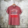 I Survived My Daughter's Nurse Degree School Graduation Men's Comfort Colors T-Shirt Crimson