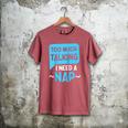 Too Much Talking I Need A Nap For Introverts Raglan Baseball Tee Men's Comfort Colors T-Shirt Crimson