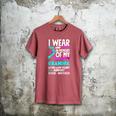 Teal & Purple In Memory Of My Grandpa Suicide Prevention Raglan Baseball Tee Men's Comfort Colors T-Shirt Crimson