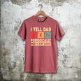 I Tell Dad Jokes Periodically Retro Papa Fathers Day Men Men's Comfort Colors T-Shirt Crimson