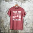 Thank You Veterans In Memory Of All Veterans Men's Comfort Colors T-Shirt Crimson