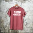 Tired Dad Club Maze Track Back 2 Sided Men's Comfort Colors T-Shirt Crimson