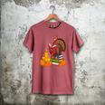 Turkey Reading Books Fall Thanksgiving Teacher Book Men's Comfort Colors T-Shirt Crimson