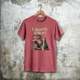 Unearth A Story Dinosaur Reading a Library Book Men's Comfort Colors T-Shirt Crimson